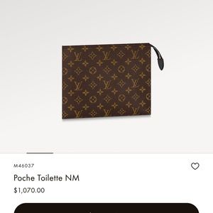 NEW Louis Vuitton Poche Toilette NM